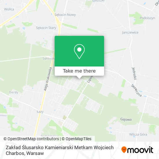 Zakład Ślusarsko Kamieniarski Metkam Wojciech Charbos map