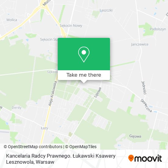 Kancelaria Radcy Prawnego. Łukawski Ksawery Lesznowola map