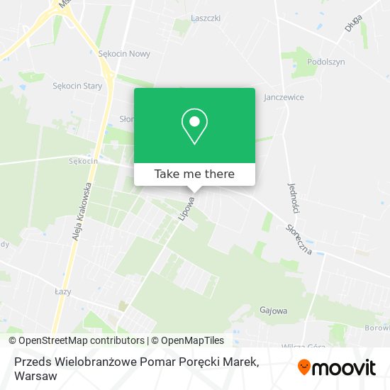 Przeds Wielobranżowe Pomar Poręcki Marek map