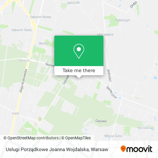 Usługi Porządkowe Joanna Wojdalska map