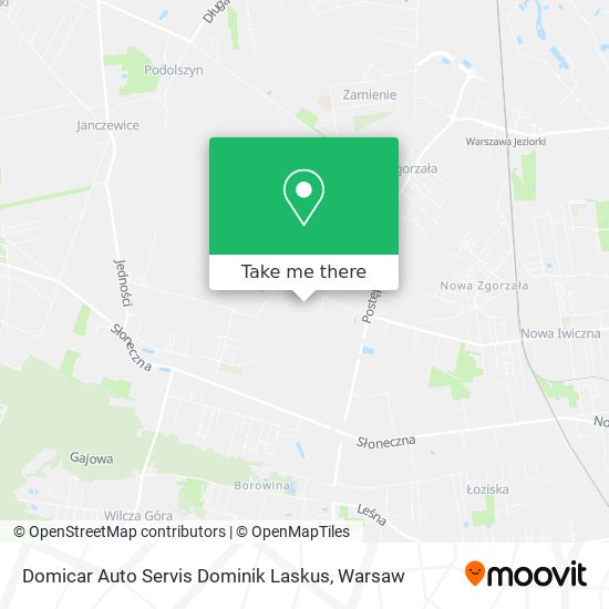 Domicar Auto Servis Dominik Laskus map