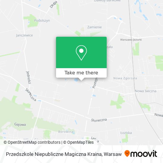 Przedszkole Niepubliczne Magiczna Kraina map