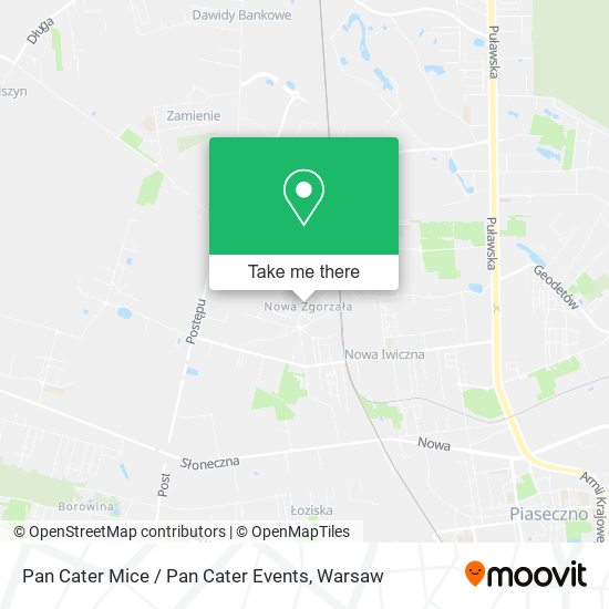 Pan Cater Mice / Pan Cater Events map