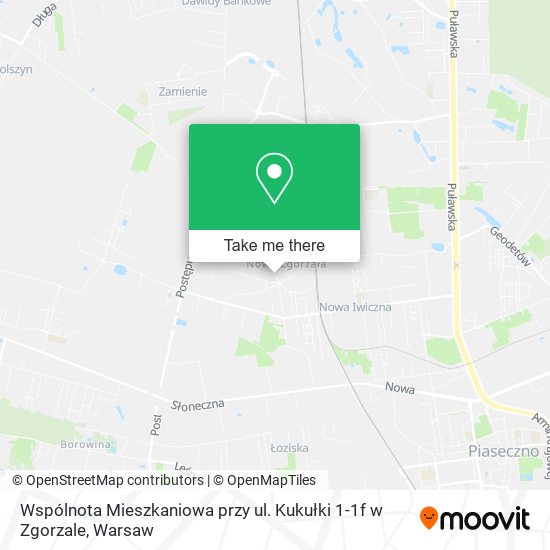 Wspólnota Mieszkaniowa przy ul. Kukułki 1-1f w Zgorzale map