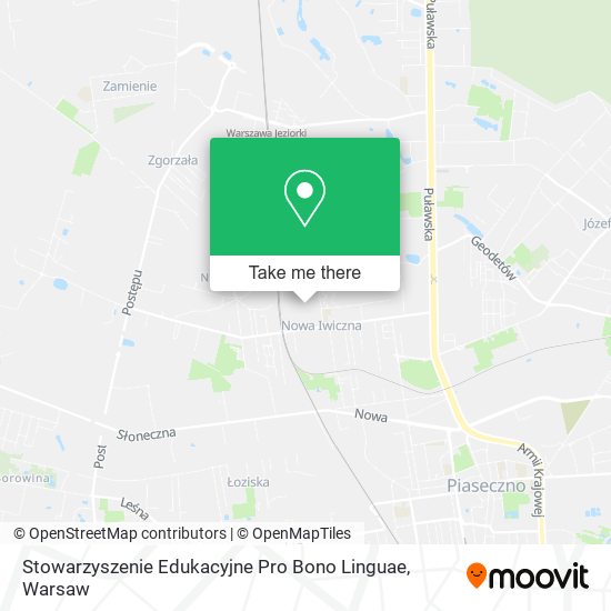 Stowarzyszenie Edukacyjne Pro Bono Linguae map