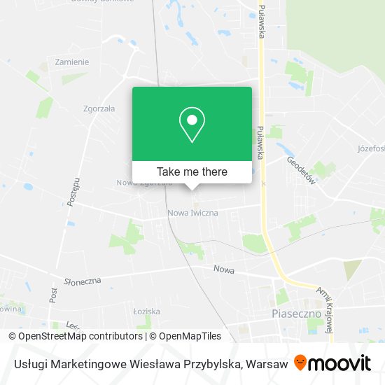 Usługi Marketingowe Wiesława Przybylska map