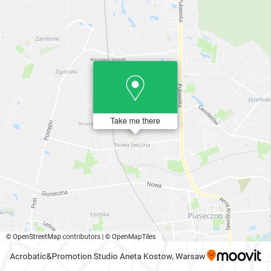 Acrobatic&Promotion Studio Aneta Kostow map