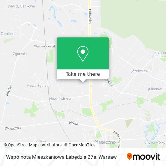 Wspólnota Mieszkaniowa Łabędzia 27a map