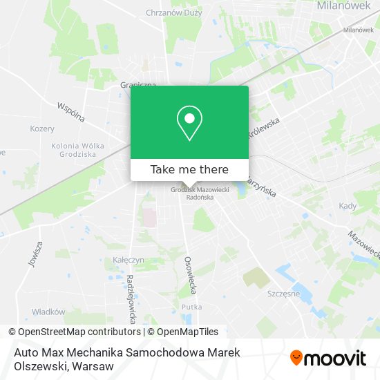 Auto Max Mechanika Samochodowa Marek Olszewski map