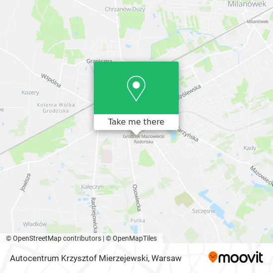 Карта Autocentrum Krzysztof Mierzejewski