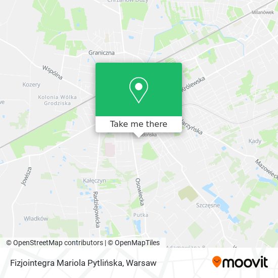 Fizjointegra Mariola Pytlińska map