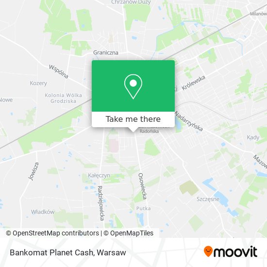 Bankomat Planet Cash map