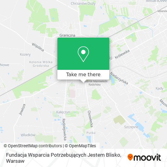 Fundacja Wsparcia Potrzebujących Jestem Blisko map