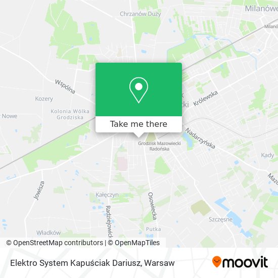 Карта Elektro System Kapuściak Dariusz