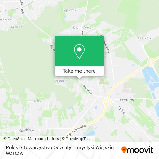 Polskie Towarzystwo Oświaty i Turystyki Wiejskiej map