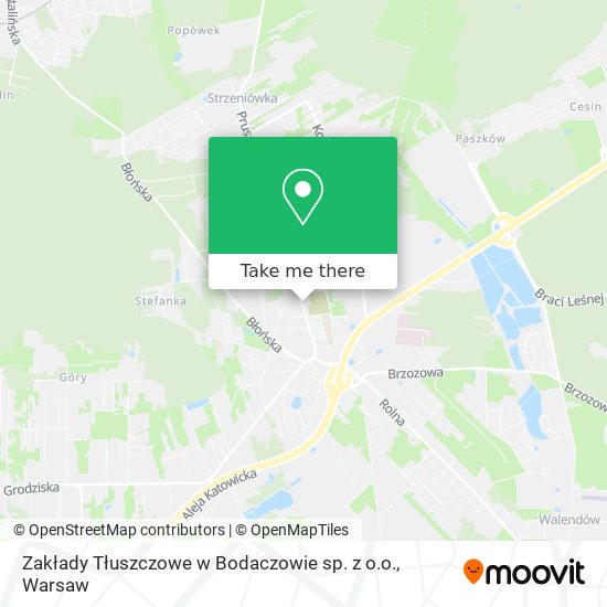 Zakłady Tłuszczowe w Bodaczowie sp. z o.o. map