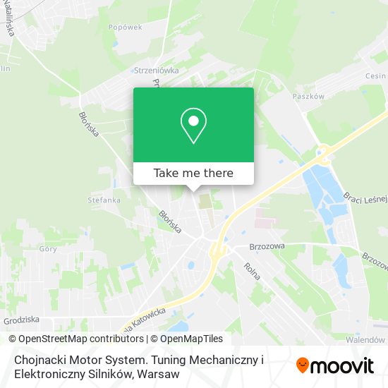 Карта Chojnacki Motor System. Tuning Mechaniczny i Elektroniczny Silników