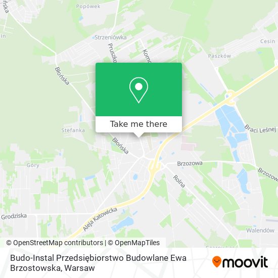 Budo-Instal Przedsiębiorstwo Budowlane Ewa Brzostowska map