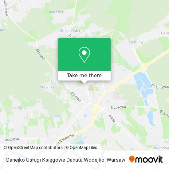 Danejko Usługi Księgowe Danuta Wodejko map