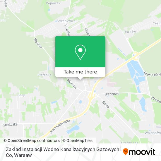 Zakład Instalacji Wodno Kanalizacyjnych Gazowych i Co map