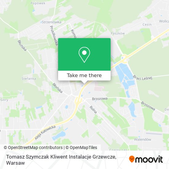 Tomasz Szymczak Kliwent Instalacje Grzewcze map