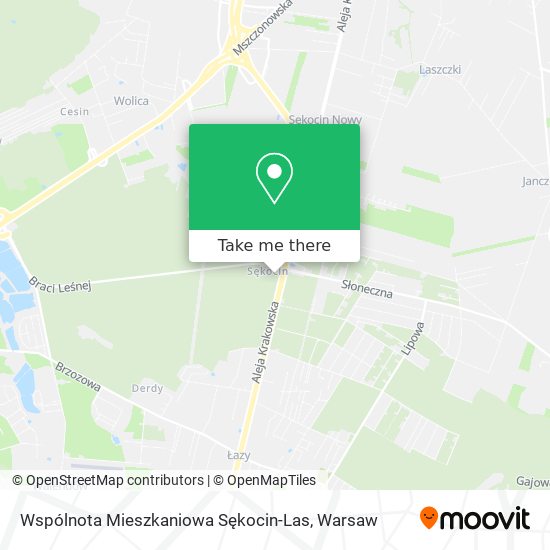 Wspólnota Mieszkaniowa Sękocin-Las map