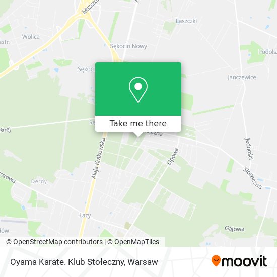 Oyama Karate. Klub Stołeczny map