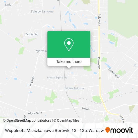 Wspólnota Mieszkaniowa Borówki 13 i 13a map