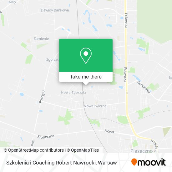 Szkolenia i Coaching Robert Nawrocki map