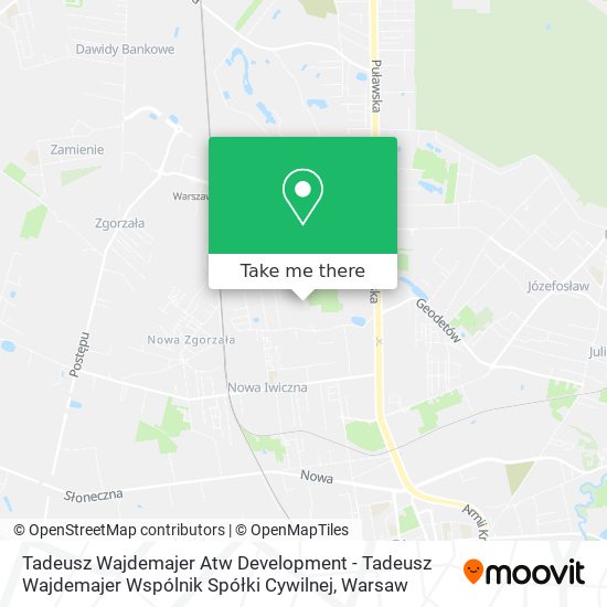 Tadeusz Wajdemajer Atw Development - Tadeusz Wajdemajer Wspólnik Spółki Cywilnej map