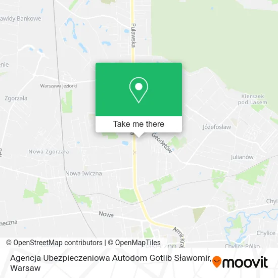 Agencja Ubezpieczeniowa Autodom Gotlib Sławomir map