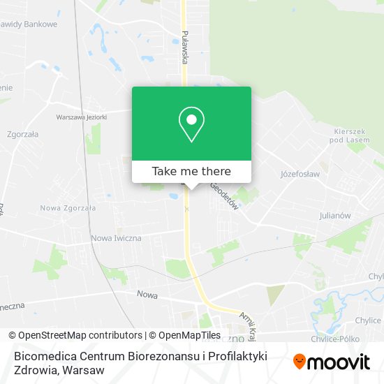 Bicomedica Centrum Biorezonansu i Profilaktyki Zdrowia map