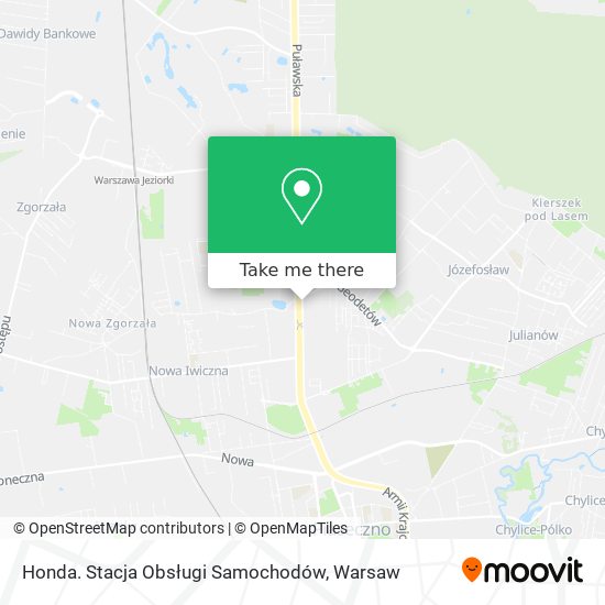 Honda. Stacja Obsługi Samochodów map