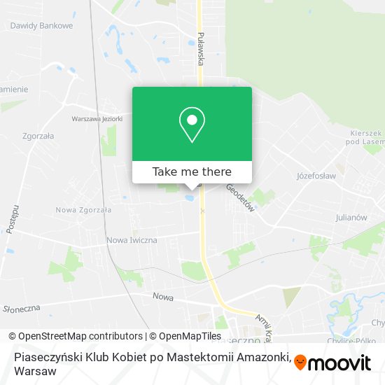 Piaseczyński Klub Kobiet po Mastektomii Amazonki map