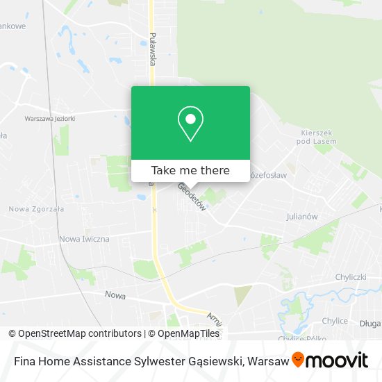 Fina Home Assistance Sylwester Gąsiewski map