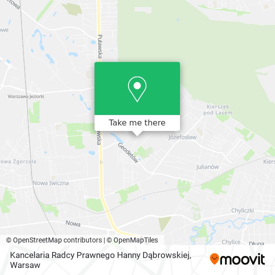 Kancelaria Radcy Prawnego Hanny Dąbrowskiej map