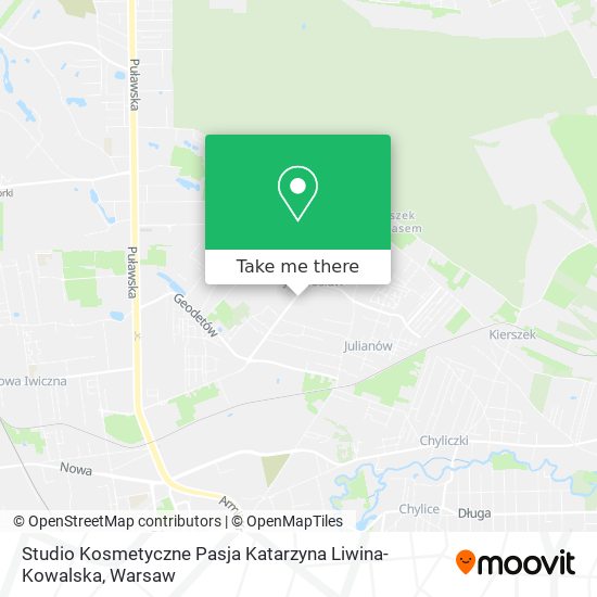 Studio Kosmetyczne Pasja Katarzyna Liwina-Kowalska map