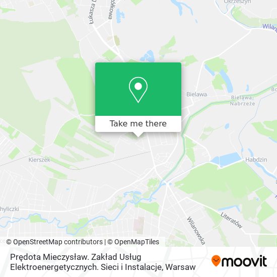 Prędota Mieczysław. Zakład Usług Elektroenergetycznych. Sieci i Instalacje map