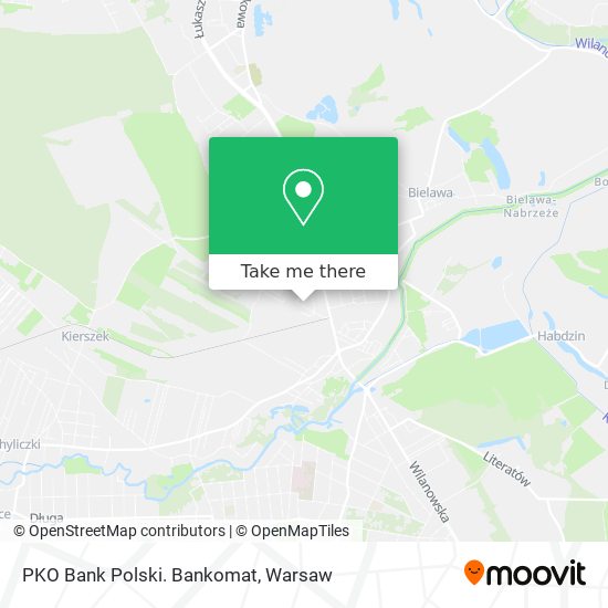 PKO Bank Polski. Bankomat map