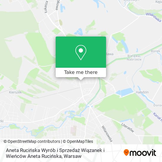 Aneta Rucińska Wyrób i Sprzedaż Wiązanek i Wieńców Aneta Rucińska map