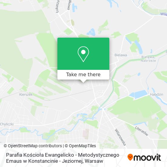 Parafia Kościoła Ewangelicko - Metodystycznego Emaus w Konstancinie - Jeziornej map