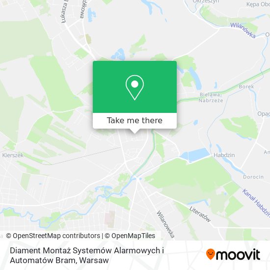 Diament Montaż Systemów Alarmowych i Automatów Bram map