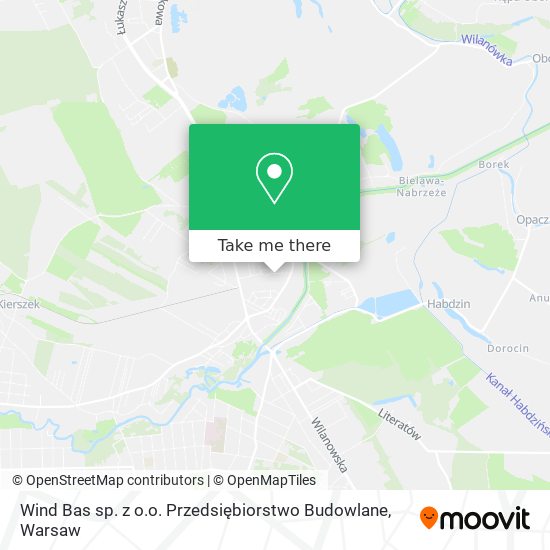 Карта Wind Bas sp. z o.o. Przedsiębiorstwo Budowlane