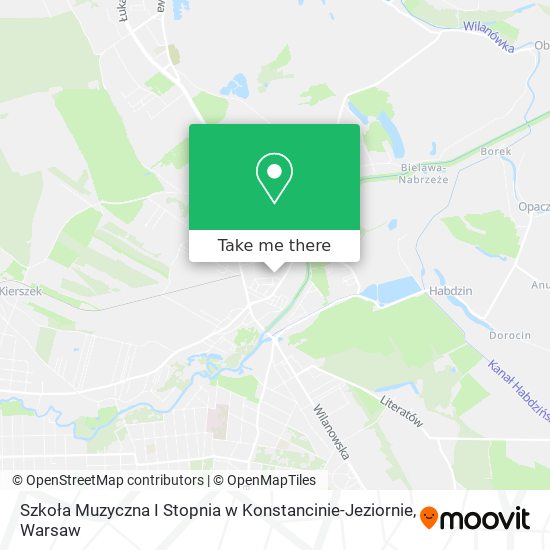 Szkoła Muzyczna I Stopnia w Konstancinie-Jeziornie map