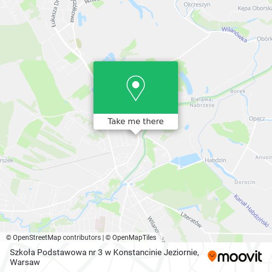 Szkoła Podstawowa nr 3 w Konstancinie Jeziornie map