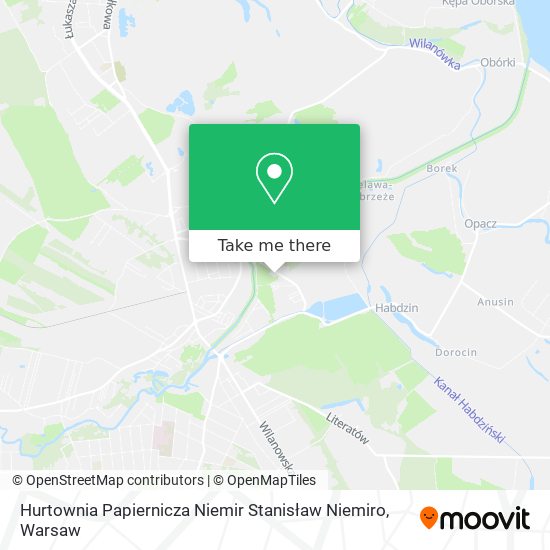 Hurtownia Papiernicza Niemir Stanisław Niemiro map