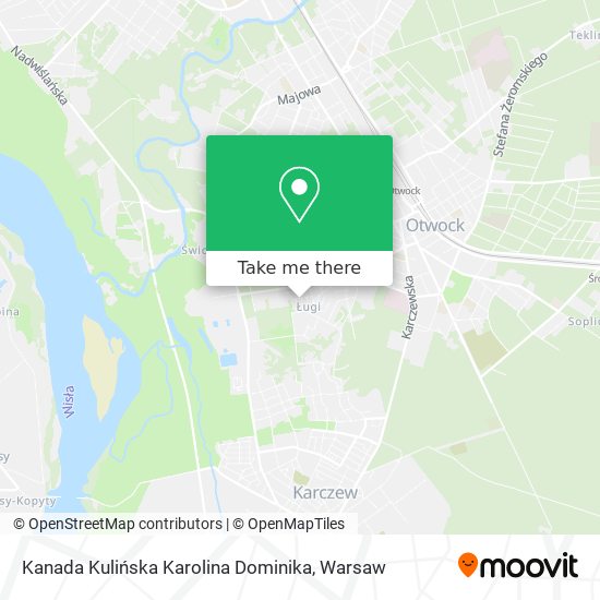 Kanada Kulińska Karolina Dominika map