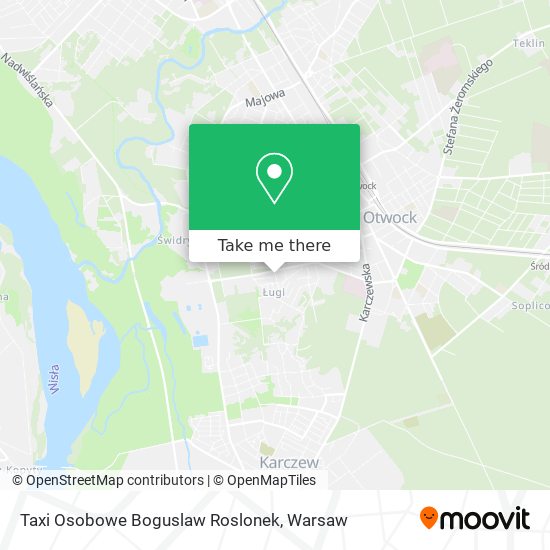 Taxi Osobowe Boguslaw Roslonek map