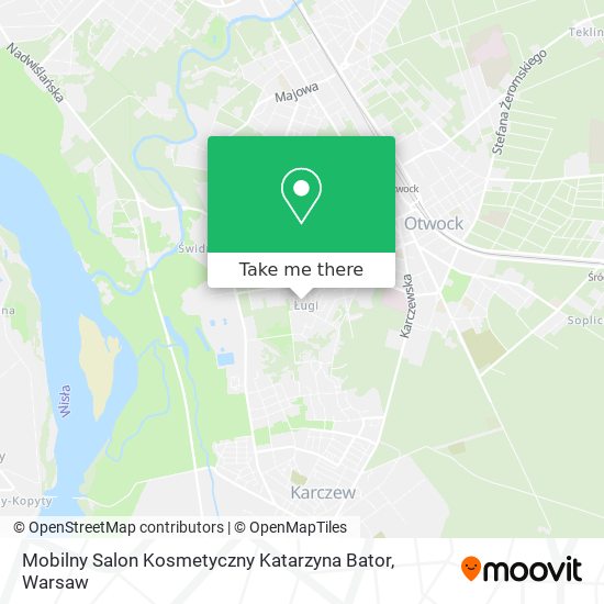 Карта Mobilny Salon Kosmetyczny Katarzyna Bator