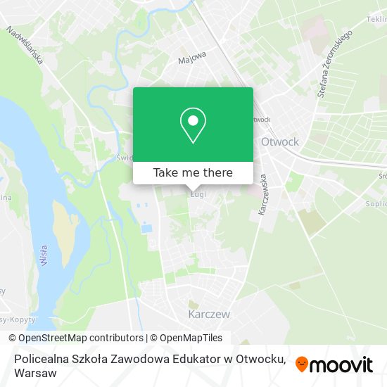 Policealna Szkoła Zawodowa Edukator w Otwocku map